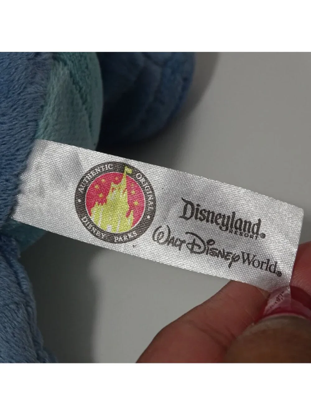 Disney Stitch Plush Toy Authentic Disney Parks Stuffed Animal Blue 7 inch